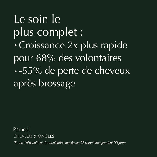 Croissance des cheveux 2x plus rapide et moins de perte