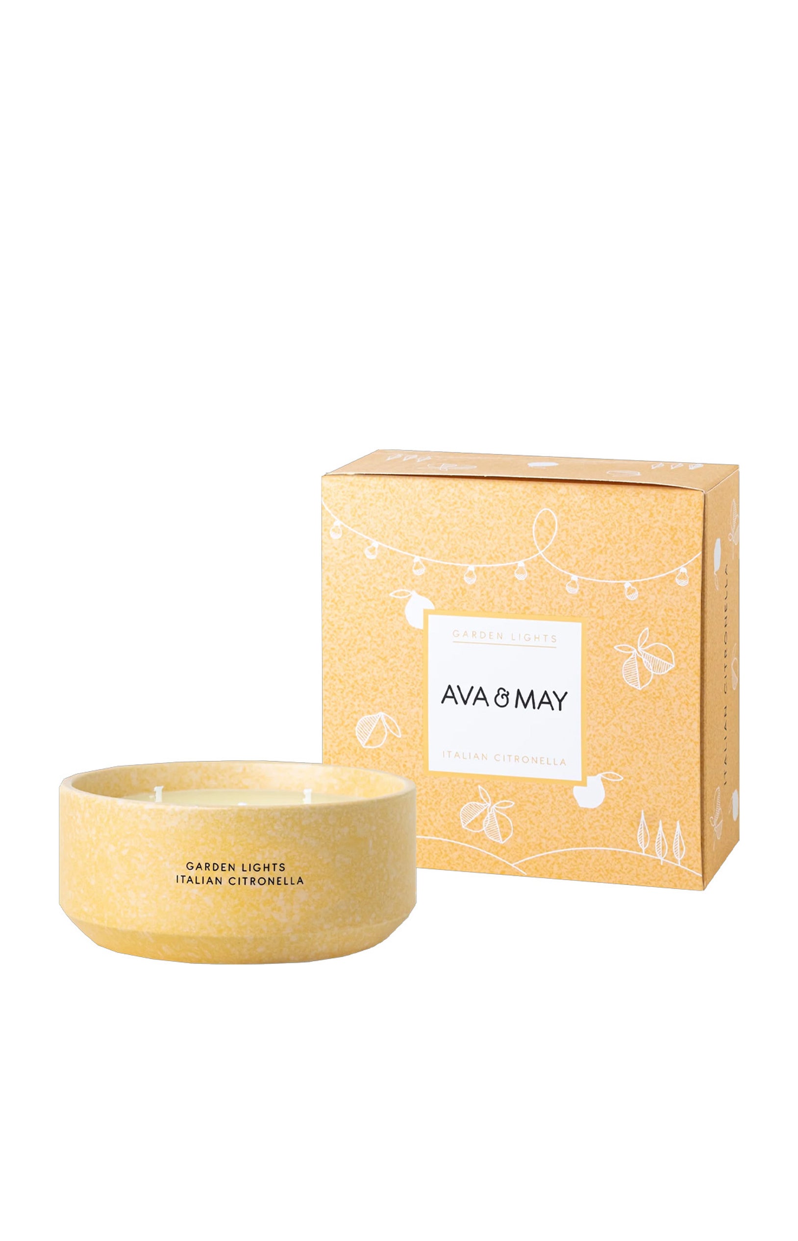 Bougie parfumée - Citronnelle Italienne - Citronnelle & vanille - 450 g