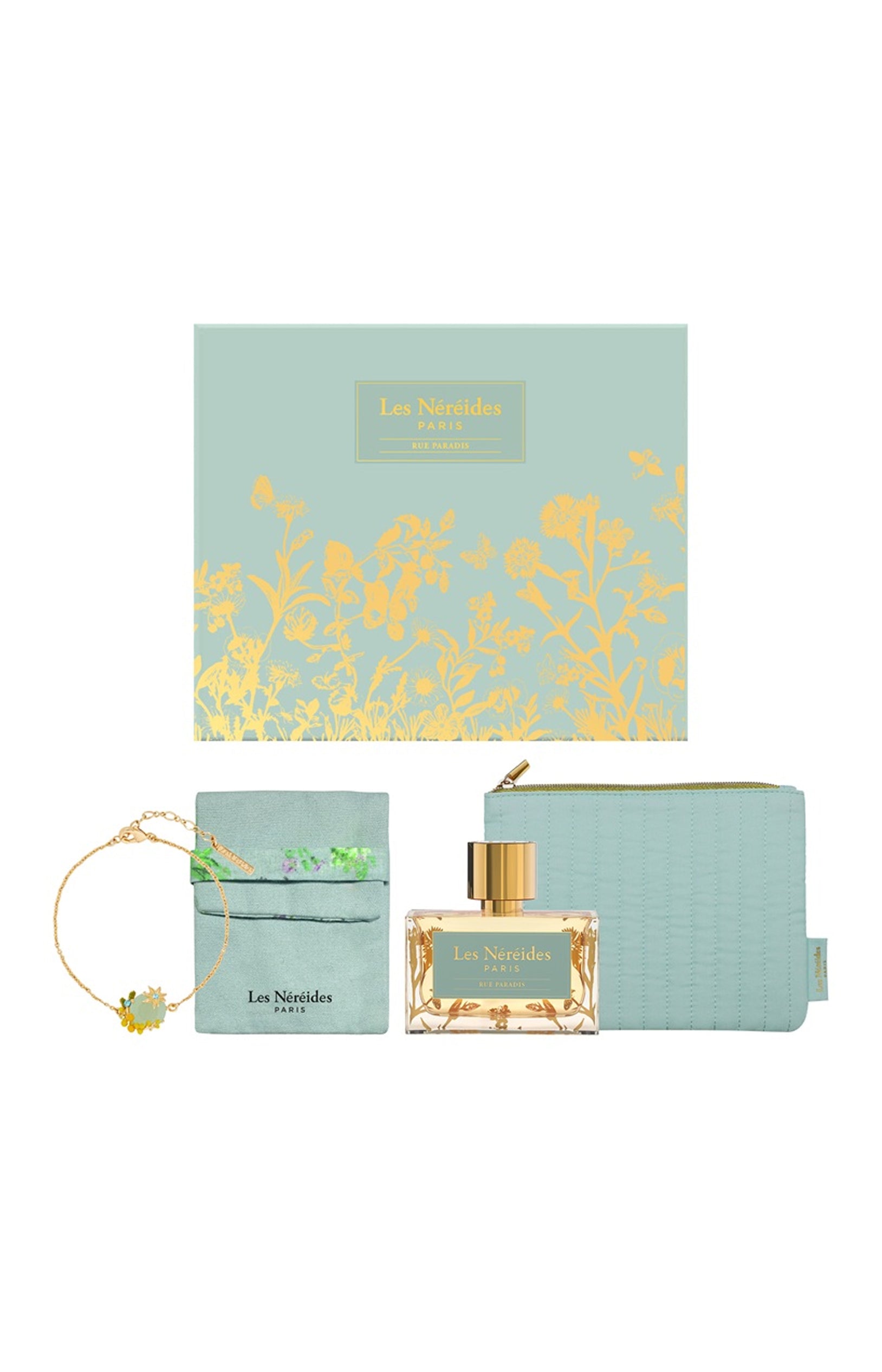 Coffret Eau de parfum Rue Paradis et bracelet