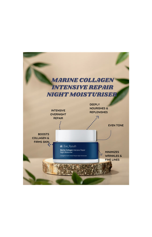 Crème de nuit réparatrice - Collagène marin & peptides - 50 ml