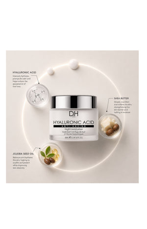 Crème de nuit anti-âge - Acide hyaluronique