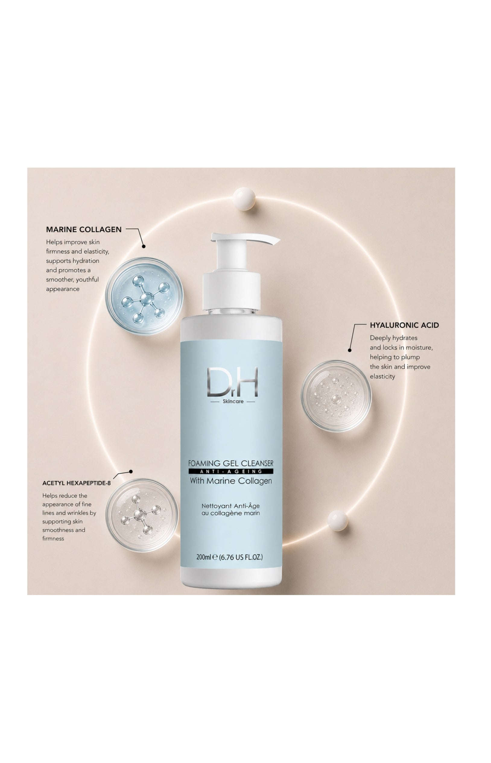 Gel nettoyant - Collagène marin