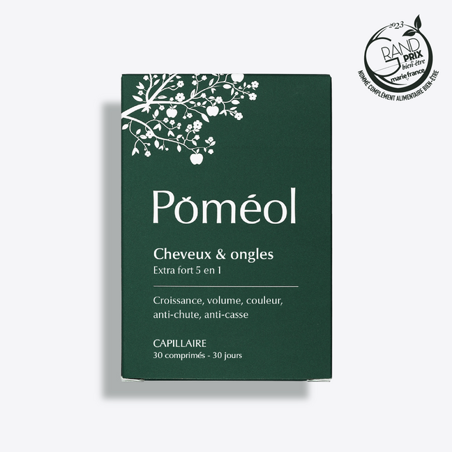 Complément alimentaire cheveux 5 en 1 de Poméol