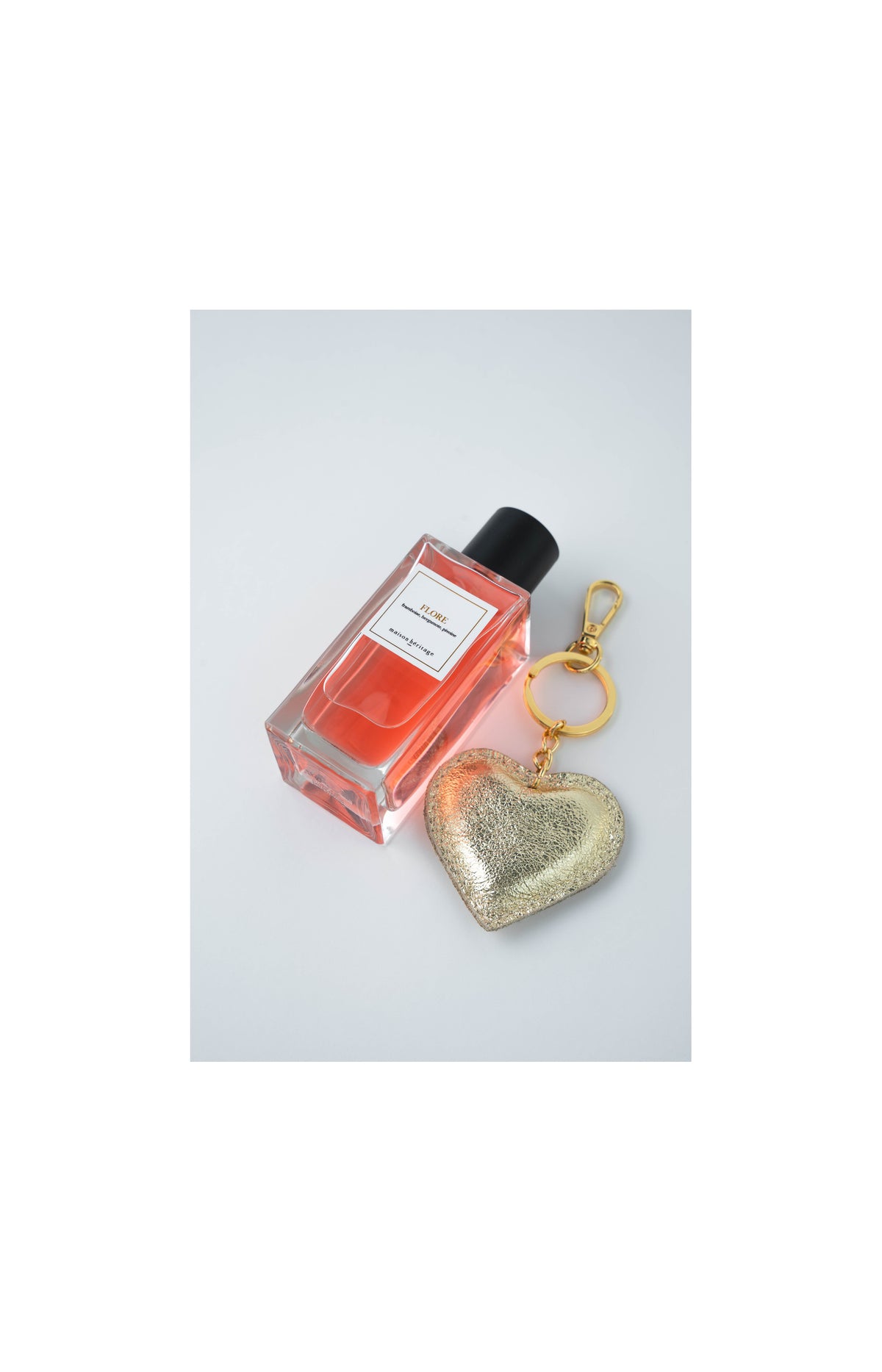 Coffret porte-clés doré Flore Eau de parfum - Floral fruité - Femme