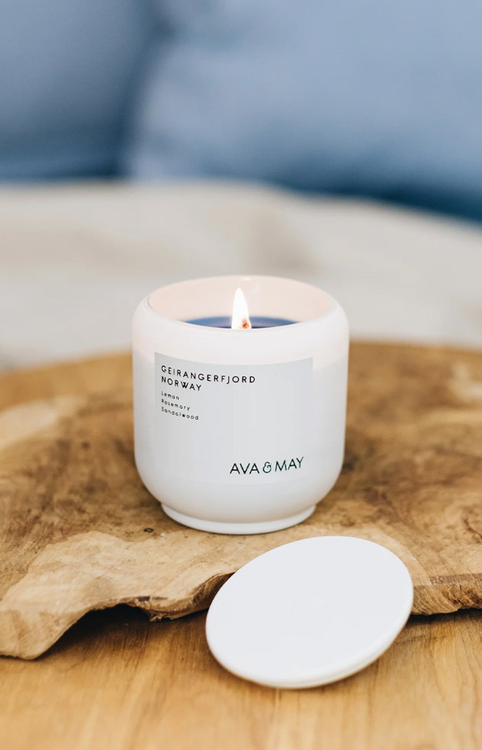 Bougie parfumée - Geirangerfjord - Citronnelle & santal - 200 g