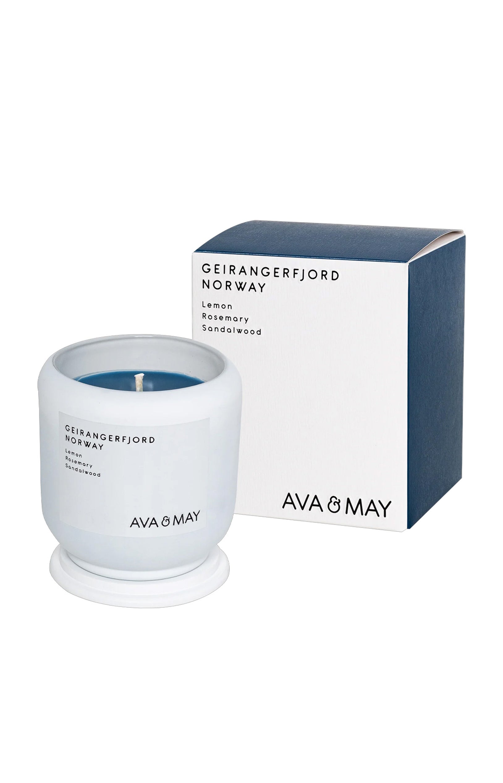 Bougie parfumée - Geirangerfjord - Citronnelle & santal - 200 g