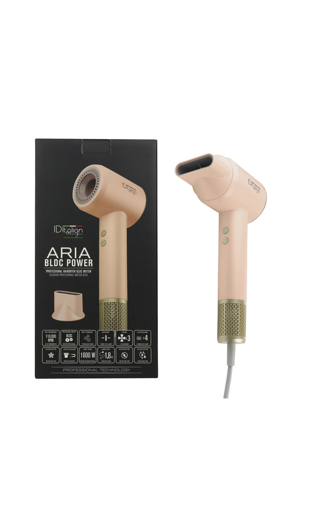 Sèche-cheveux professionnel - Aria Haircare - Rose - 1600 W