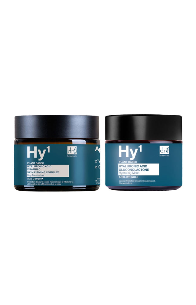 Crème de jour & masque anti-âge - Acide hyaluronique - 2 x 60 ml