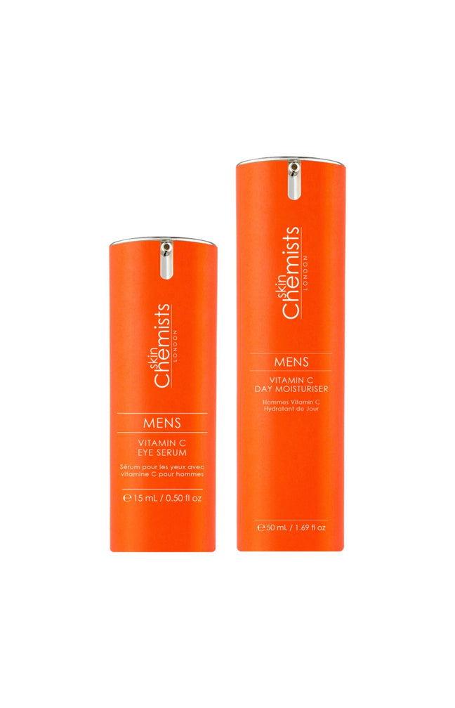 Crème de jour hydratante & sérum contour des yeux - Vitamine C - Homme