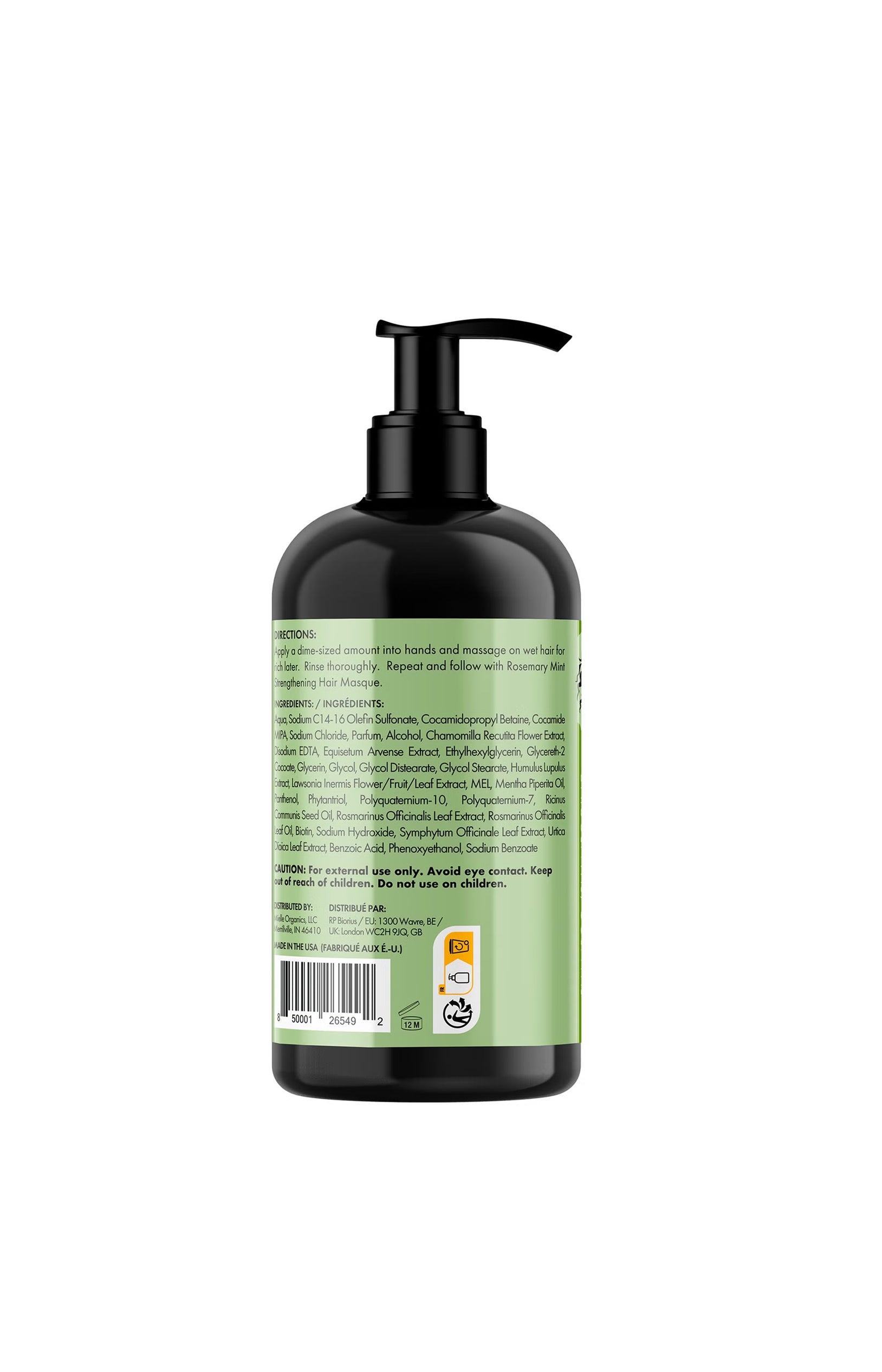 Shampoing fortifiant - Menthe & Romarin