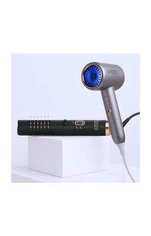 Lisseur 360 & Sèche-cheveux - Cyclone Blue