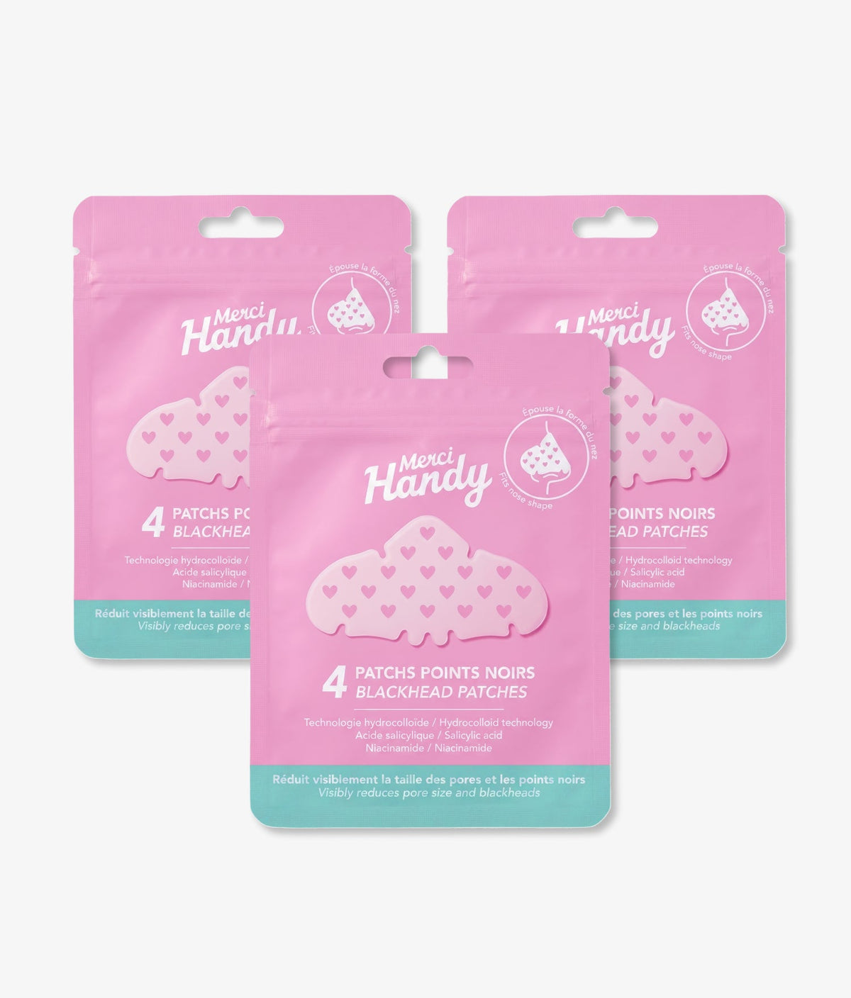 3 x 4 Patchs Nez Hydrocolloïdes