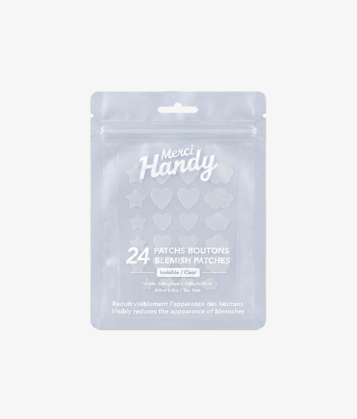 24 Patchs Boutons Invisibles