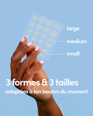 24 Patchs Boutons Invisibles