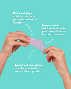 3 x 4 Patchs Nez Hydrocolloïdes