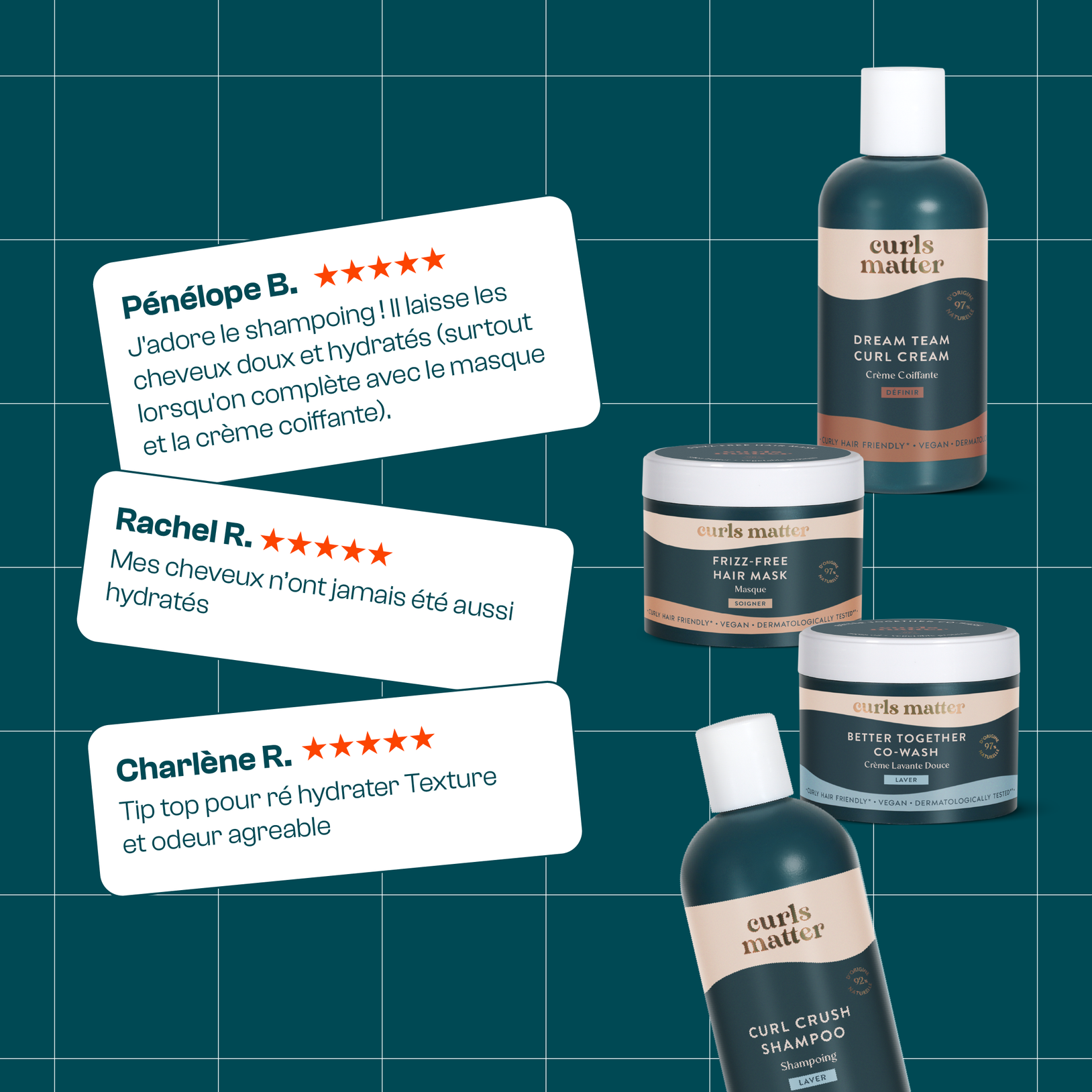 Routine Cheveux Frisés - Curls Matter