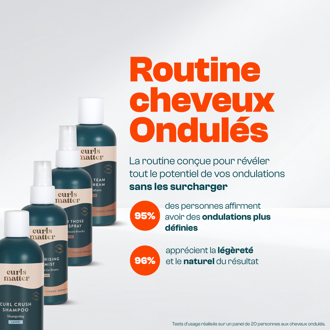 Routine Cheveux Ondulés - Curls Matter