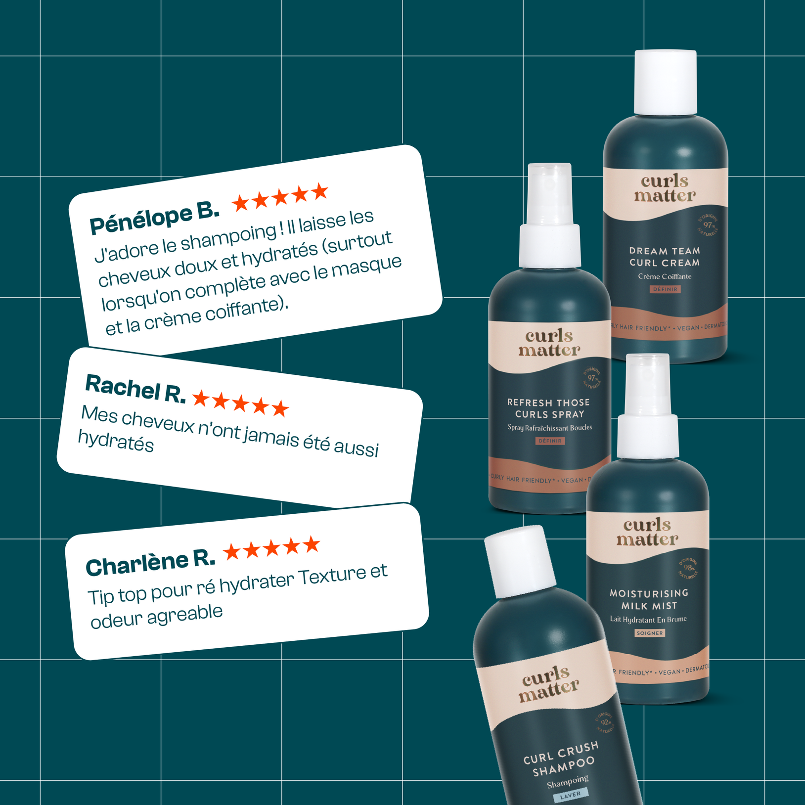 Routine Cheveux Ondulés - Curls Matter