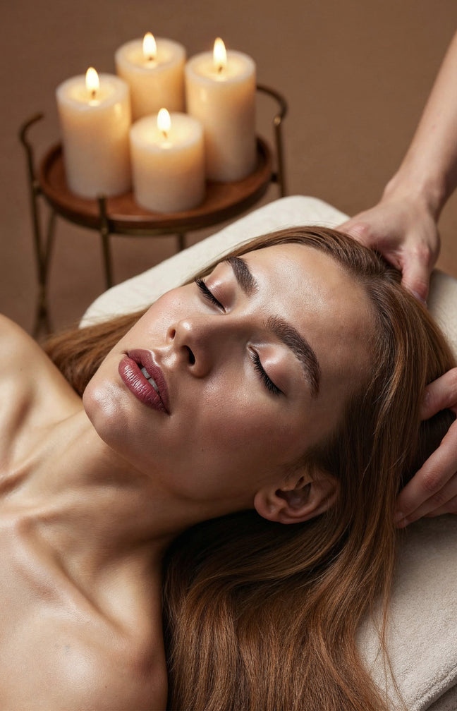 Rituel : massage relaxant et massage japonais du crane et du visage - 1h15