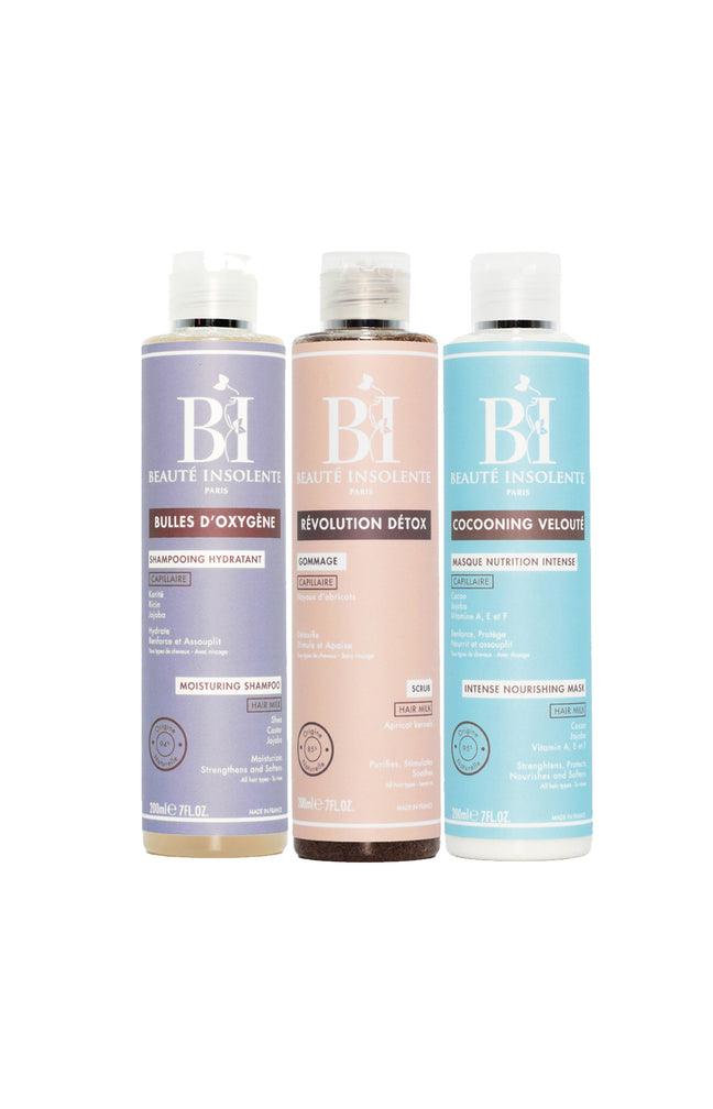 Routine hydratante - Cheveux ondulés à crépus - 3 x 200 ml