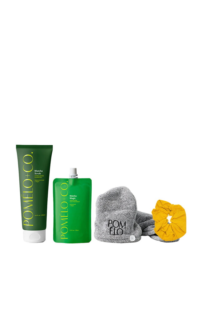 Routine apaisante - Matcha- Tous types de cheveux - 3 produits + serviette offerte