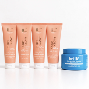 Routine BRILLË sans silicone pour cheveux exposés au soleil et au chlore