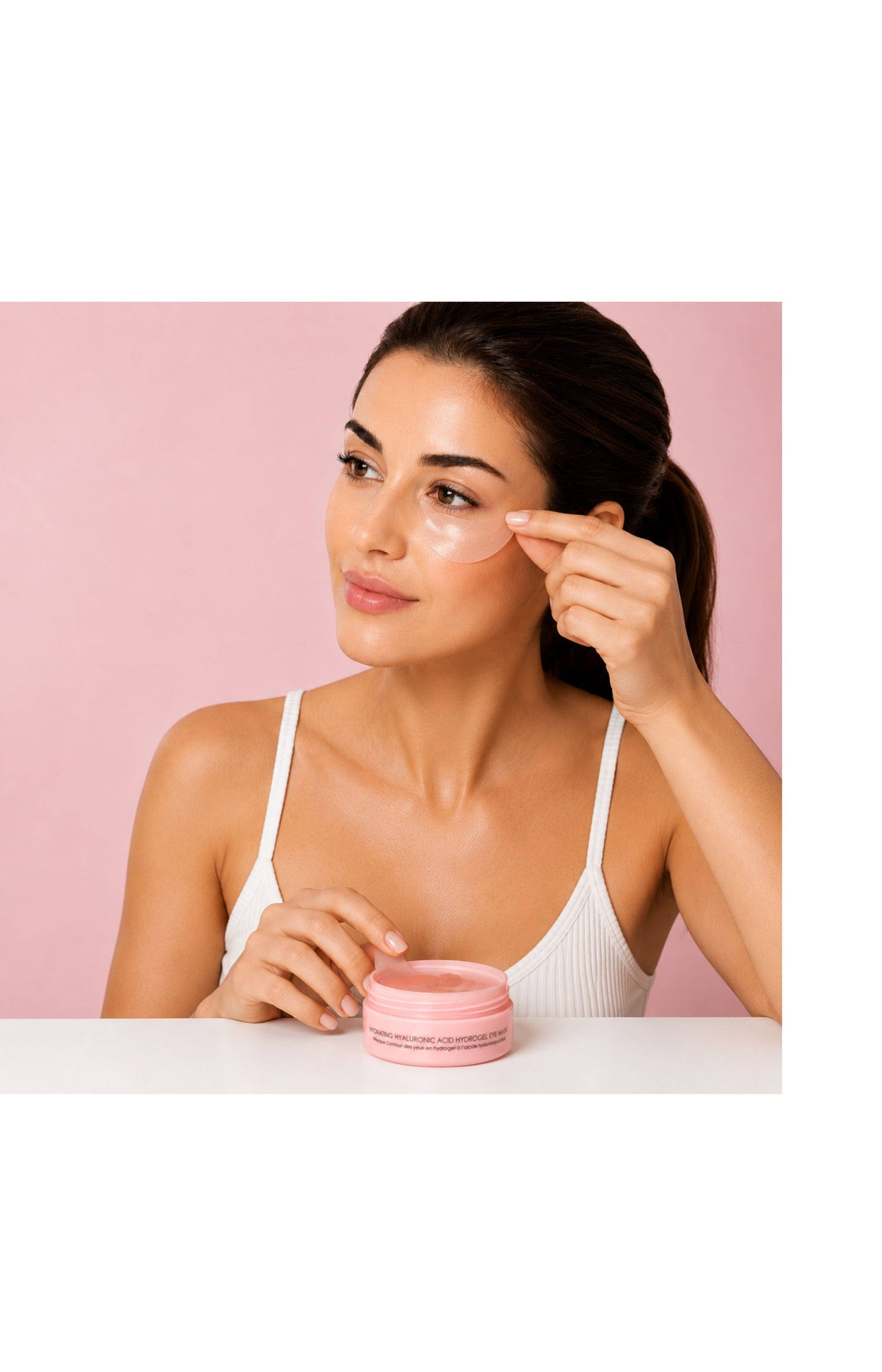 Masque yeux hydrogel hydratant à l'acide hyaluronique (20 paires)