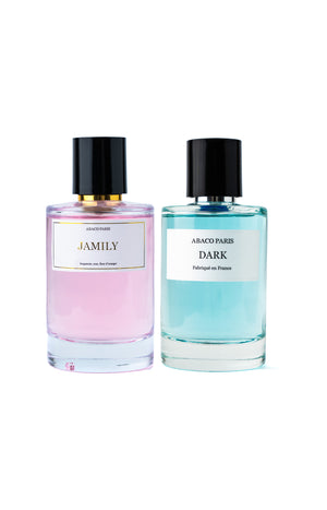 Coffret Jamily & Dark Eaux de parfum - Floral musqué & oriental ambré - 2 x 100 ml