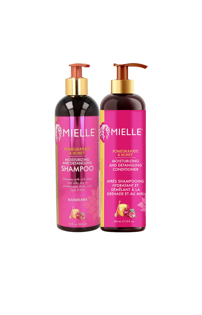 Shampoing & après shampoing hydratants démêlants - Grenade & miel - 2 produits