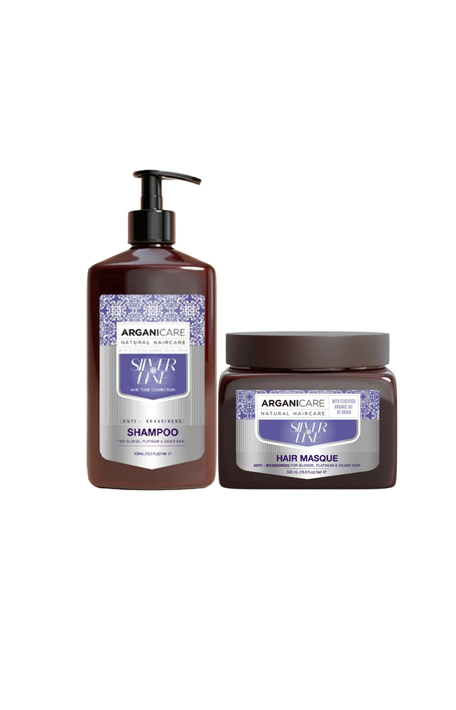 Shampoing & masque neutralisants - Argan - Cheveux blonds et colorés - 2 produits