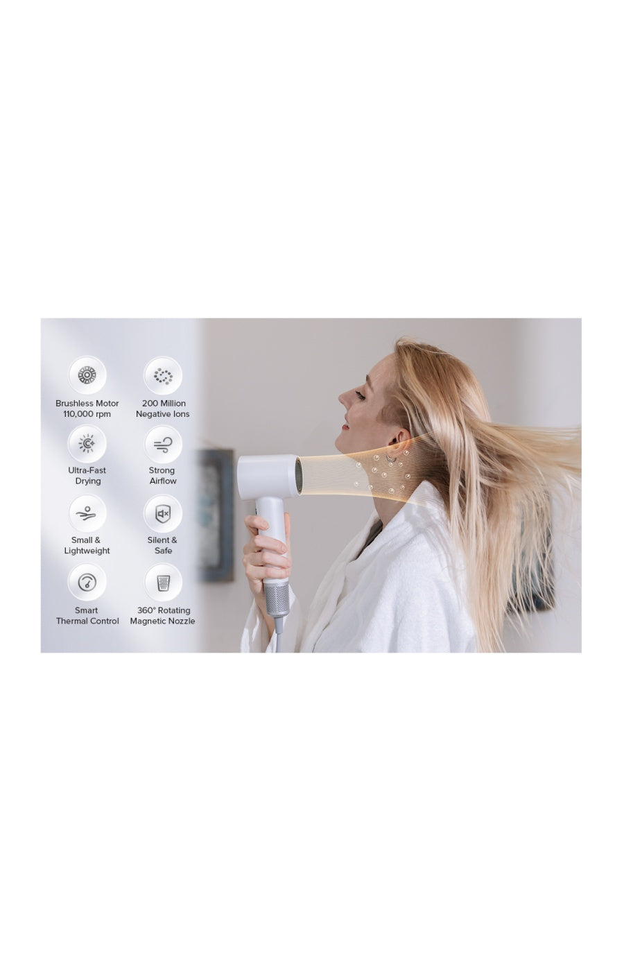 Sèche cheveux - Laifen Swift - Blanc
