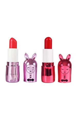 Coffret de baumes à lèvres - Couture metal - Framboise & pomme d'amour
