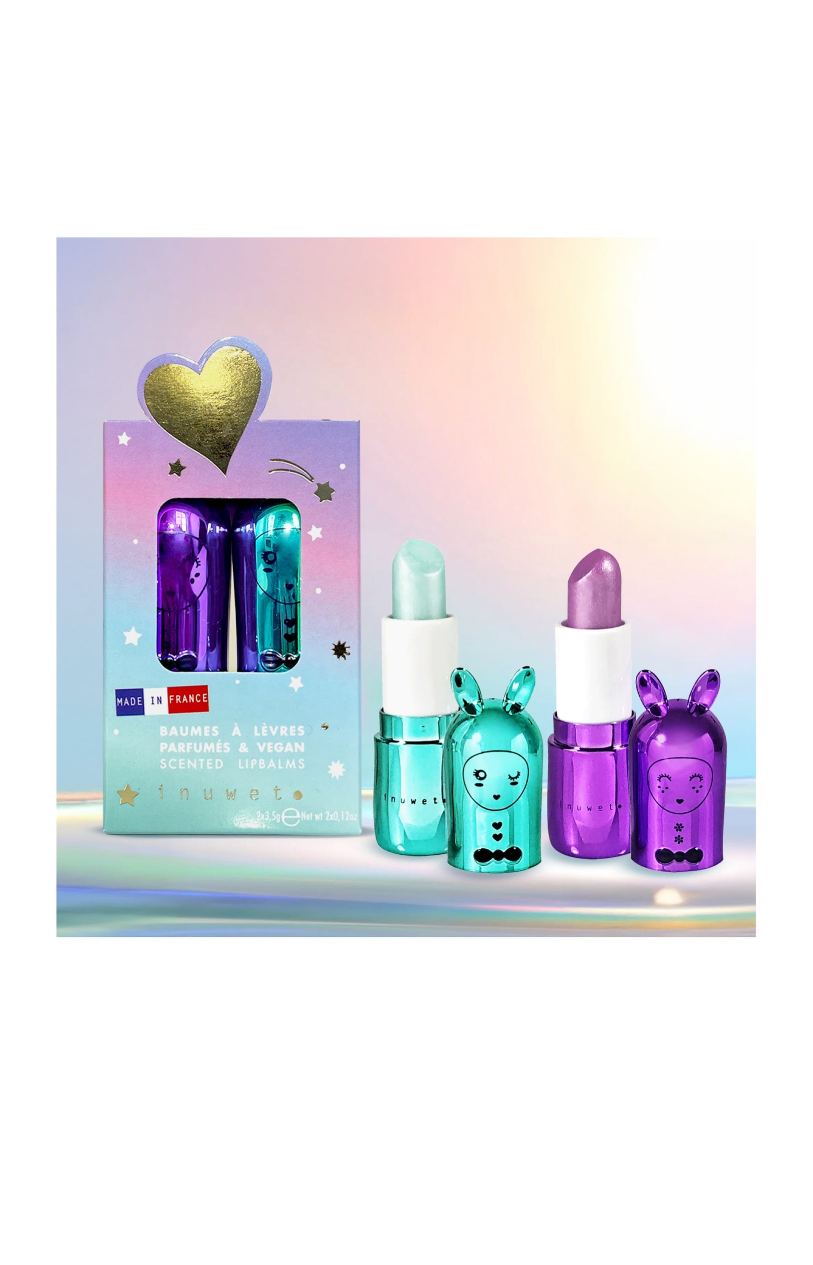 Coffret baumes à lèvres parfumés - Cassis & cupcake - 2 produits