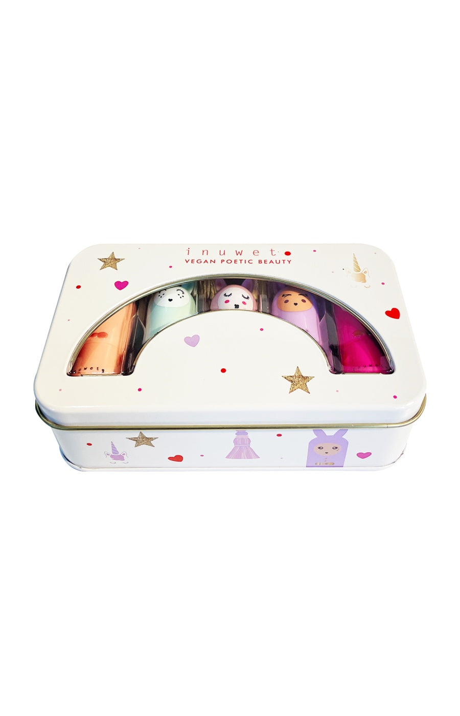 Coffret de baumes à lèvres - Boite métalique - 5 produits