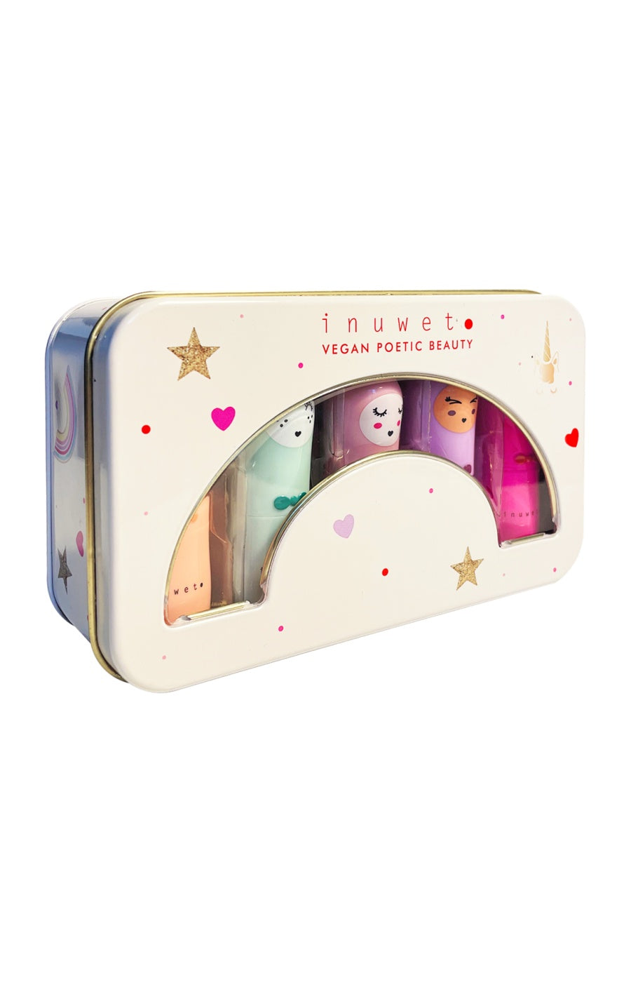 Coffret de baumes à lèvres - Boite métalique - 5 produits