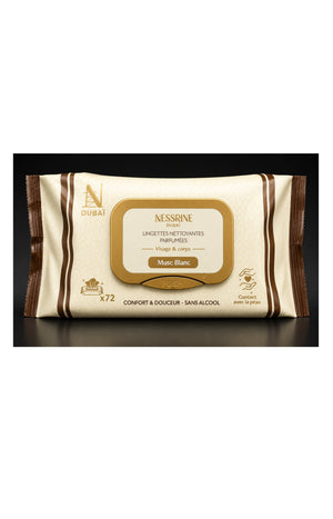 Lingettes nettoyantes visage et corps - Musc Blanc