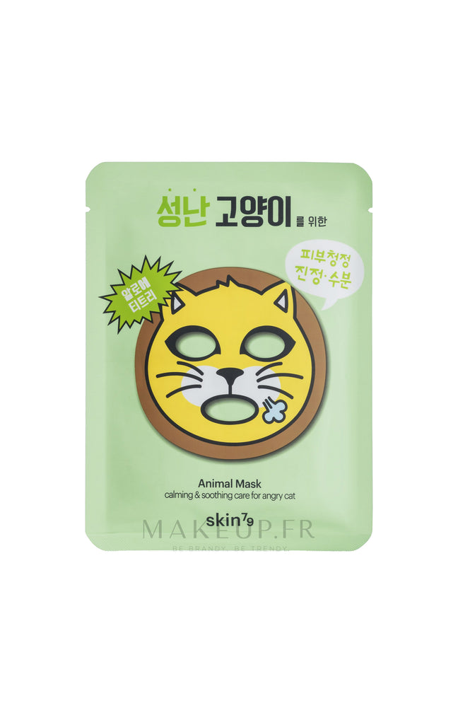 Pack masques en tissu antioxydants & Hydratants - Angry Cat - 5 unités