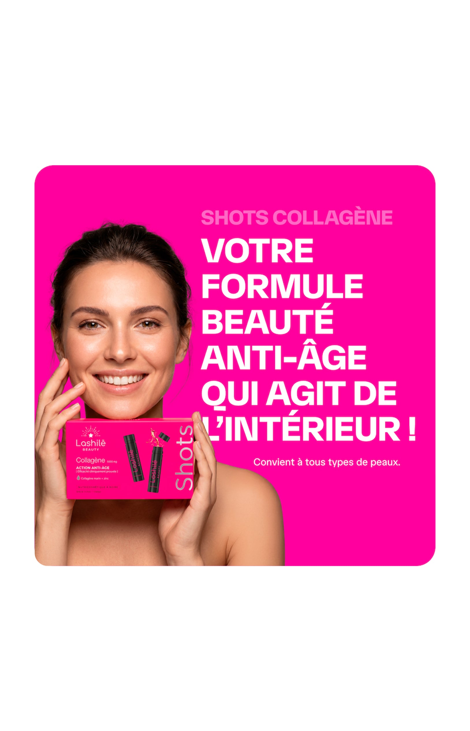 Shots anti-âge - Collagène - Pêche - 14 jours