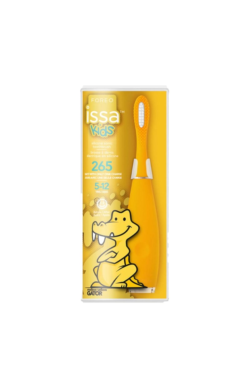 ISSA™ Kids - Brosse à dents sonique- Mellox Yellow Gator - Enfant - Jaune