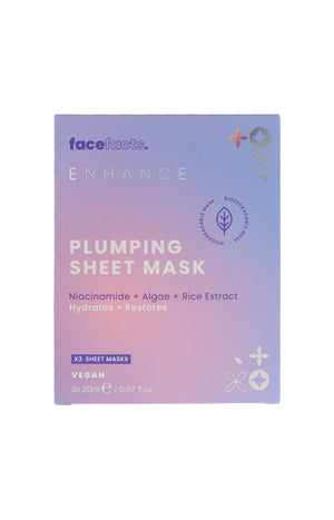 Masques en tissus repulpants - Niacinamide - Visage - 3 unités