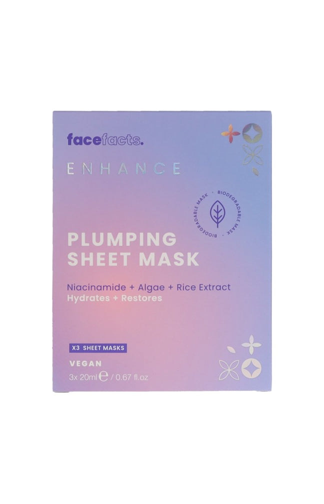 Masques en tissus repulpants - Niacinamide - Visage - 3 unités