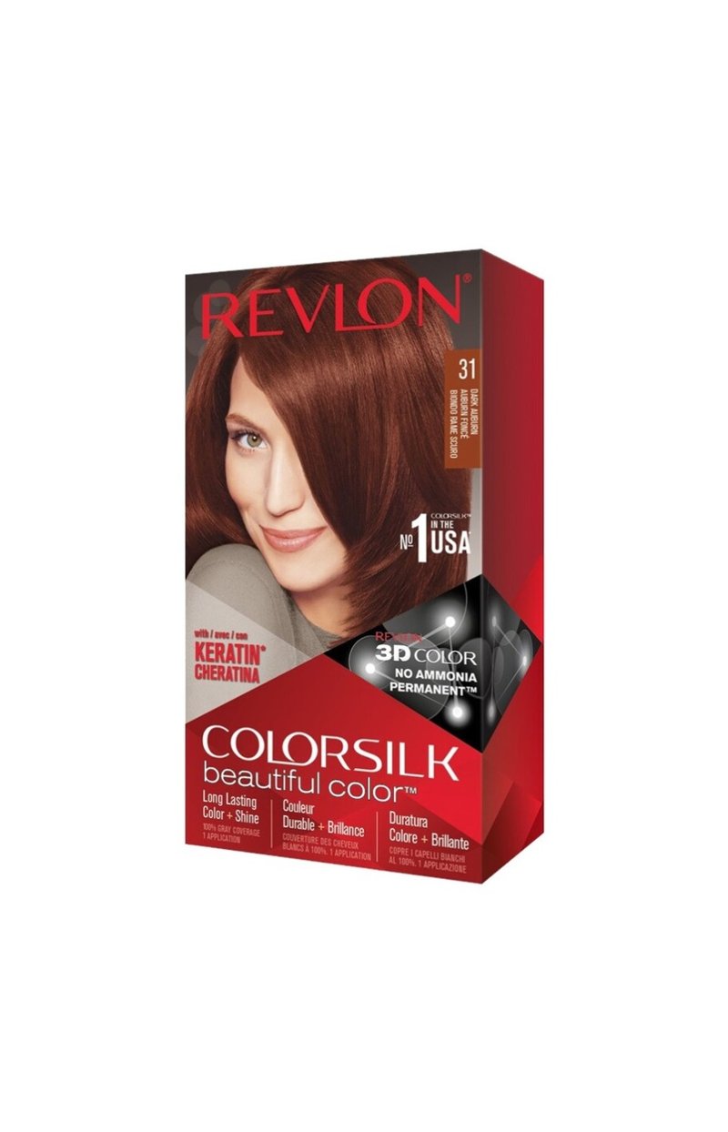 2 colorations permanentes - Colorsilk - 31 Auburn Foncé