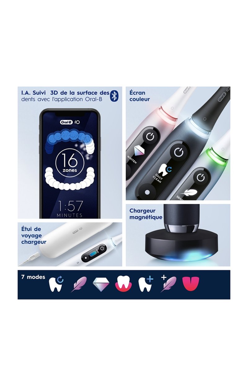 Brosse à dents électrique - iO9n - Rose quartz