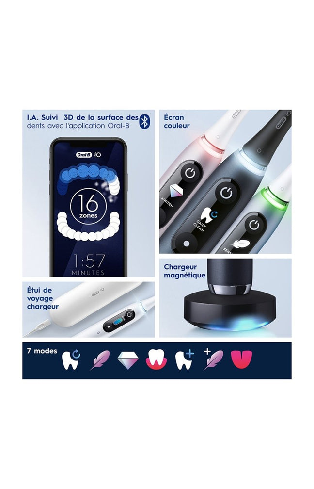 Brosse à dents électrique - iO9n - Rose quartz