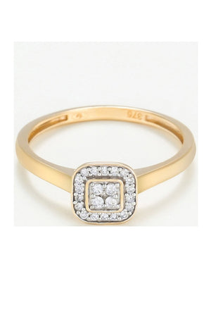 Bague Thalie - Or jaune 375/1000 & diamants