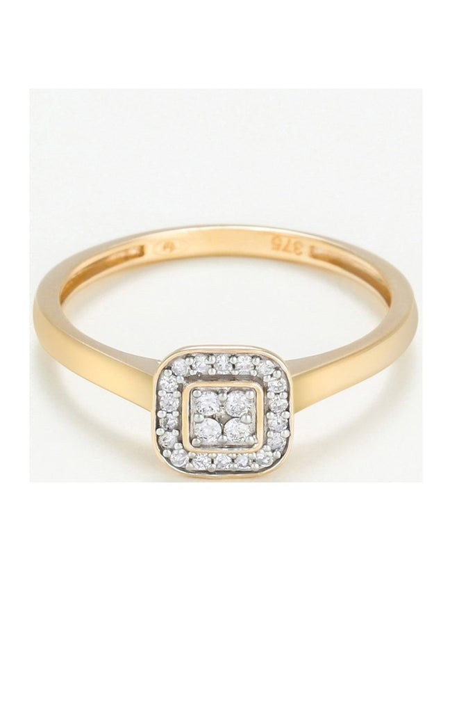 Bague Thalie - Or jaune 375/1000 & diamants