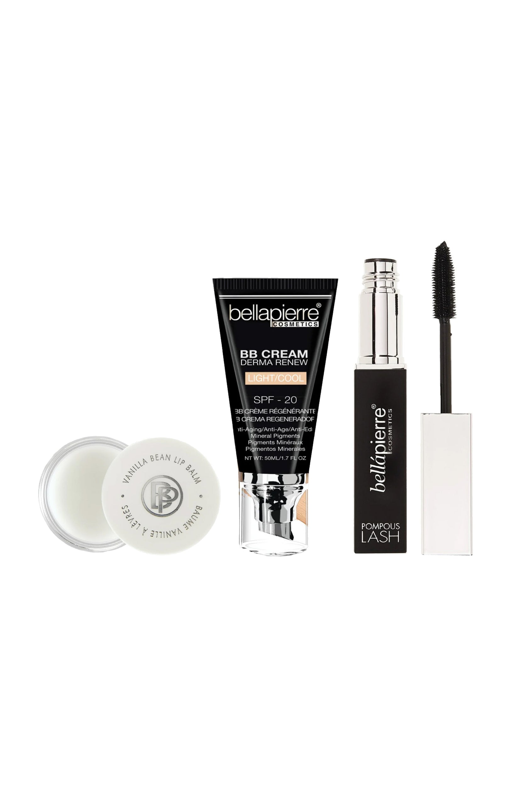 BB crème, baume à lèvres & macara