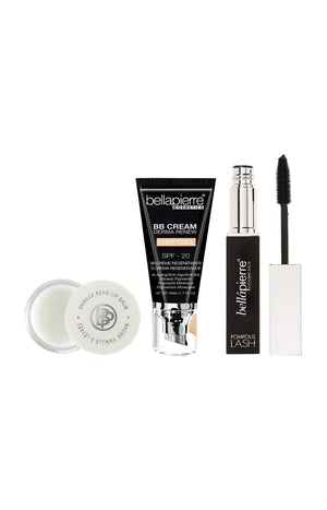 BB crème, baume à lèvres & macara