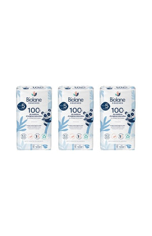 Couches écologiques - Taille 5 - 11-25 kg - 3 x 40 unités