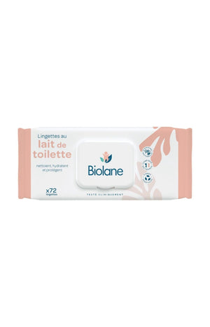 Lingettes au lait de toilette - Bébé - 72 unités
